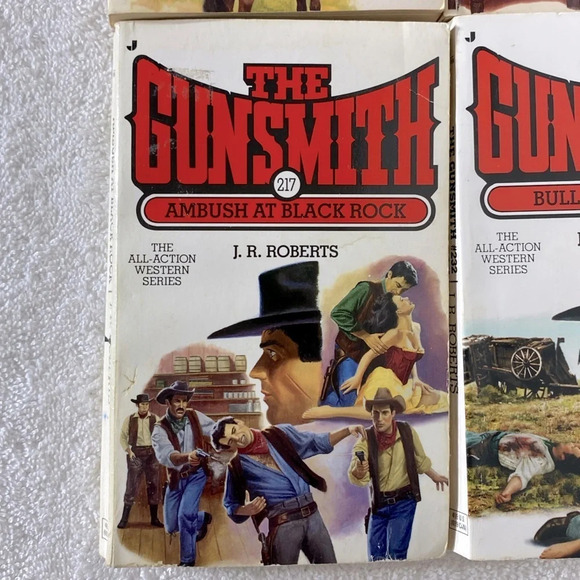 Vintage The Gunsmith All Action Western Romance Novel x4 - Picture 5 of 14